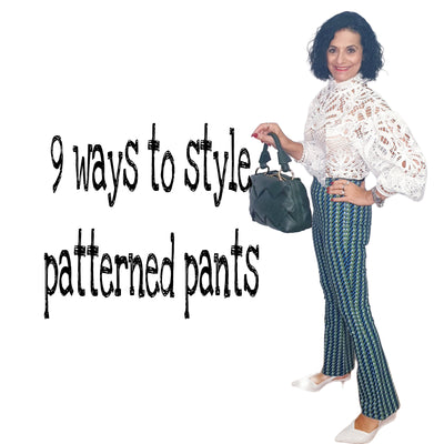 9 ways to style patterned pants